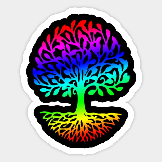 Tree of Life Desing Sticker by albaley